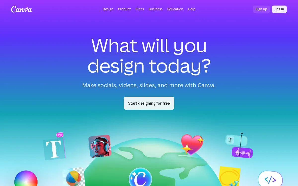 Screenshot of Canva AI - AI tools integrated into Canva for design, image generation, and content creation.