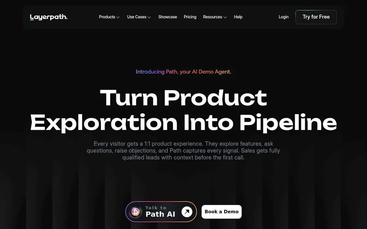 Layerpath interface screenshot showing the main dashboard